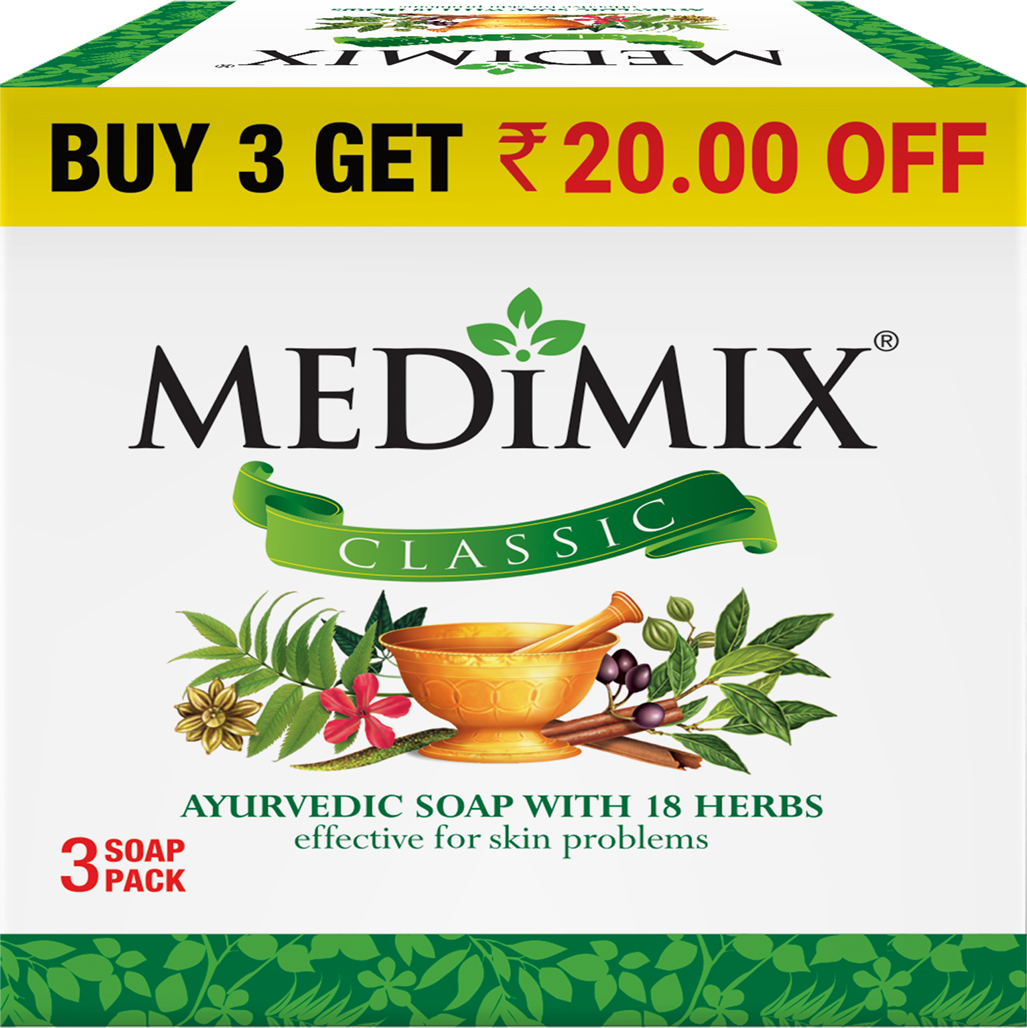 Ayurvedic Soap With 18 Herbs - 150g - Buy 4 Get 1 Free!