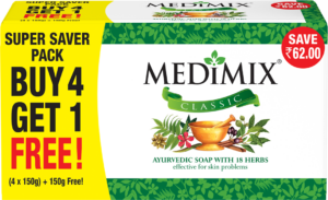 Ayurvedic Soap With 18 Herbs – 150g – Buy 4 Get 1 Free!