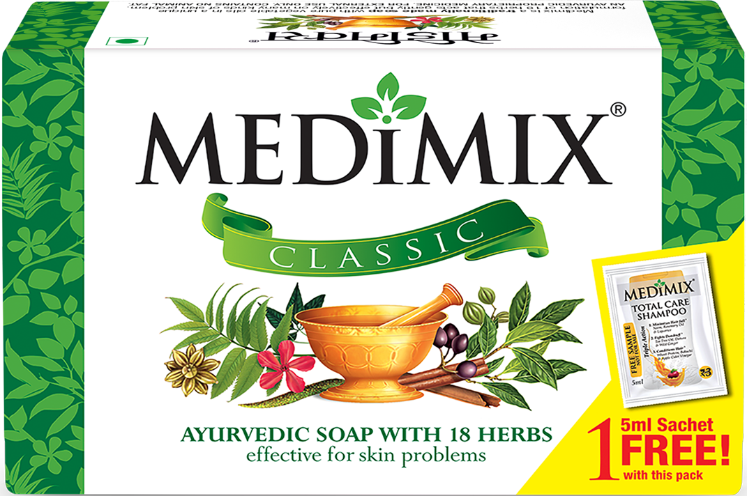 Ayurvedic Soap With 18 Herbs - 75g - Buy 3 Get 1 Free!
